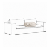 Upholstery Luca Original 2-Seater Sofa Off White