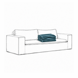 Upholstery Luca Original 2-Seater Sofa Petrol
