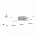 Upholstery Luca Original 2-Seater Sofa Pistachio
