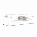 Cover Luca Original 2-Seat Sofa Dotted Black