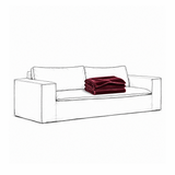 Upholstery Luca Original 2-Seater Sofa Ruby Red