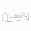 Cover Luca Original 2-Seat Sofa True White