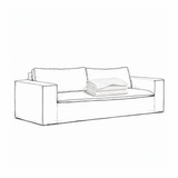 Upholstery Luca Original 2-Seater Sofa True White