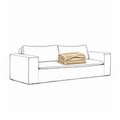 Cover Luca Original 2-Seat Sofa Creme