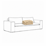 Upholstery Luca Original 2-Seater Sofa Cream