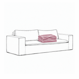 Upholstery Luca Original 2-Seater Sofa Dusty Pink