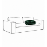 Upholstery Luca Grande 2-Seater Sofa Emerald Green