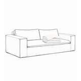 Upholstery Luca Grande 2-Seater Sofa True White