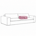 Cover Luca Grande 3-Seat Sofa Dusty Pink