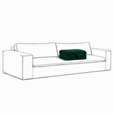 Upholstery Luca Grande 3-Seater Sofa Emerald Green