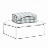 Cover Luca Footstool Stripe Blue
