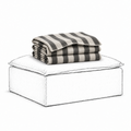 Cover Luca Footstool Stripe Black